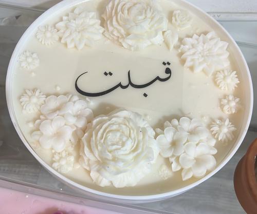 شمعة ورد دائرية LxryG