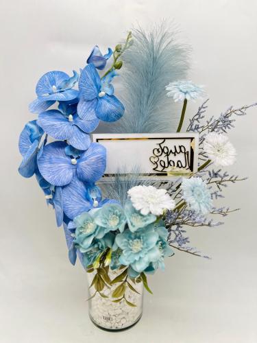 فازة ورد أزرق 004 LxryG