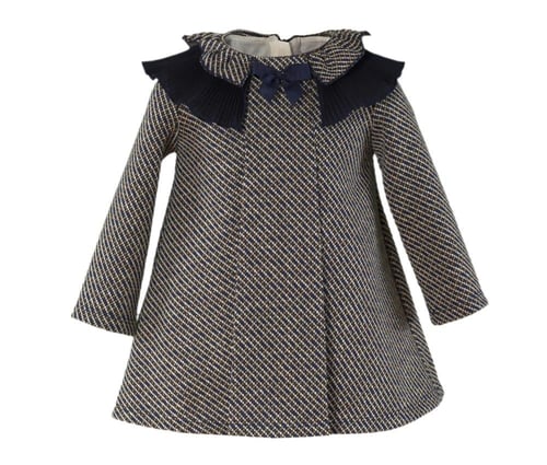 فستان كحلي بخيوط القصب الراقية