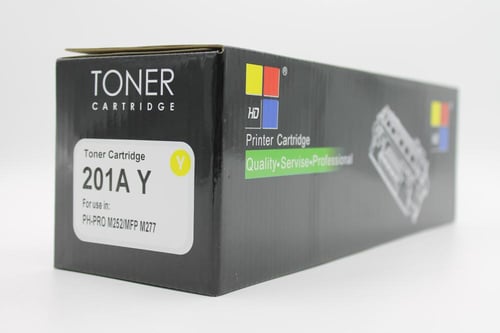 خرطوشة حبر ليزر لون اصفر HD 201A YELLOW TONER