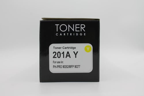 خرطوشة حبر ليزر لون اصفر HD 201A YELLOW TONER