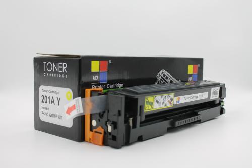 خرطوشة حبر ليزر لون اصفر HD 201A YELLOW TONER