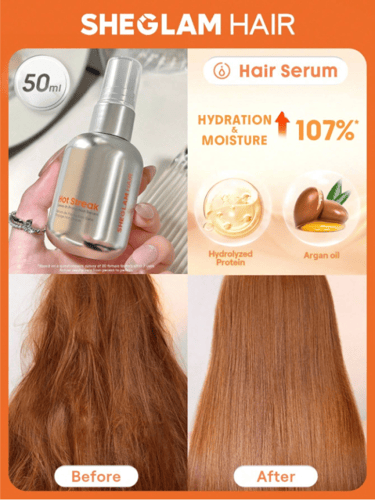 بخاخ واقي من الحرارة للشعر، SHEGLAM HAIR من هوت ست...