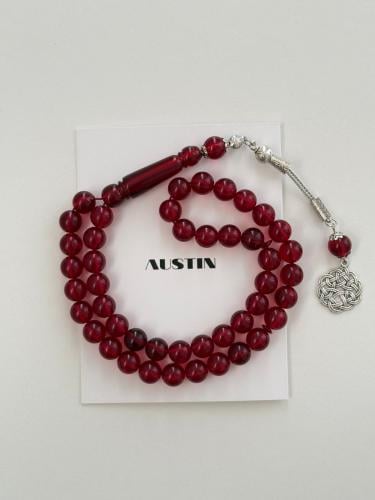 مسبحة باللون العنابي - بكلايت بلجيكي