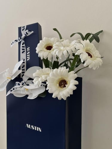 هدية كيس الورد - مع قلم