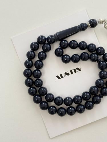 مسبحة باللون الكحلي / بكلايت بلجيكي