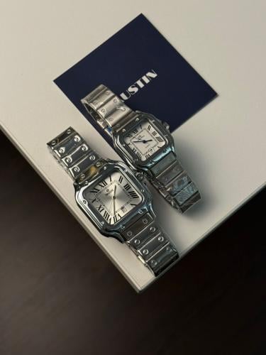 ساعتين كبلز مينا ابيض