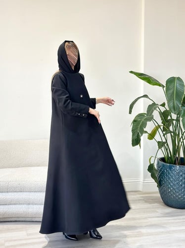 عباية جوخ وشال بأزرار (006)