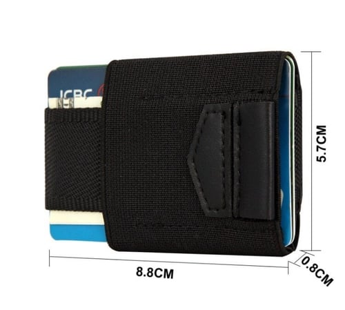 محفظة بطايق صغيرة بشريط سحب