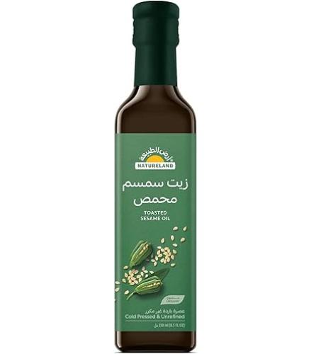 زيت سمسم محمص أرض الطبيعة عضوي 250 مل