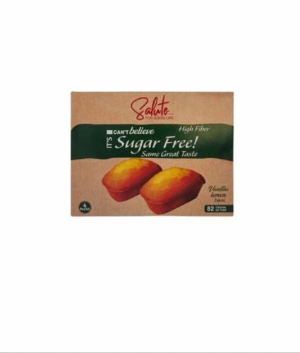 كيك خالية من السكر نكهة الفانيليا والليمون مع محلي...