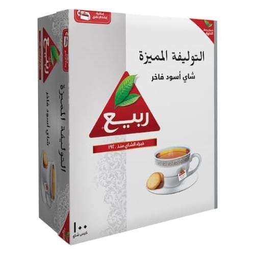 شاي ربيع اسود فاخر 100 كيس