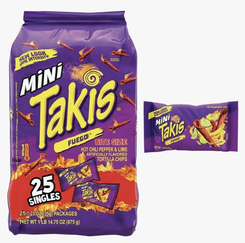 Takis | ميني تاكيز رقائق تورتيلا فلفل حار وليمون |...