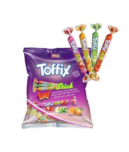 toffix | حلاوة فواكة متنوعة طويلة لينة كيس 800 جرا...