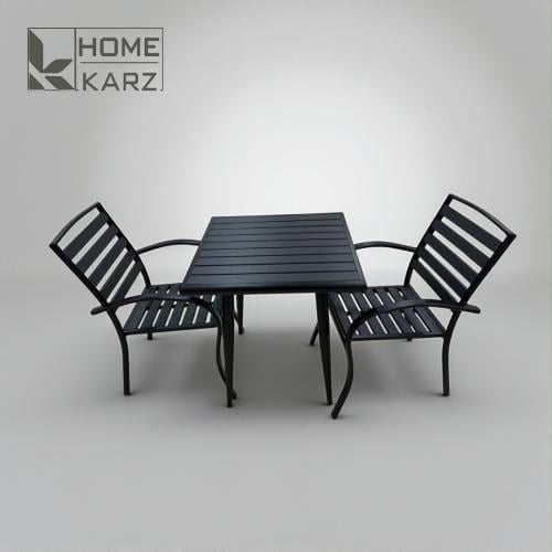 Side table and two chairs, 3 pieces