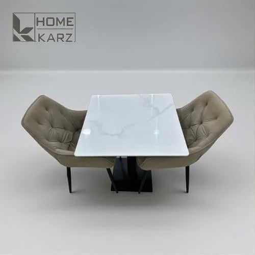 Side table and two chairs, 3 pieces