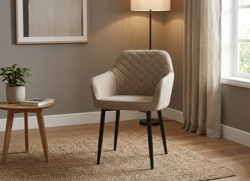 Multicolored velvet "Modern Elegance" chair
