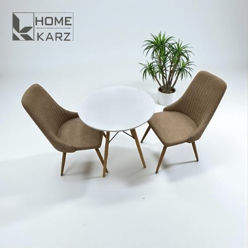 Side table and two chairs, 3 pieces