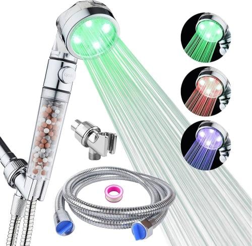 فلتر شاور مضيئ - متجر قطرات التحلية