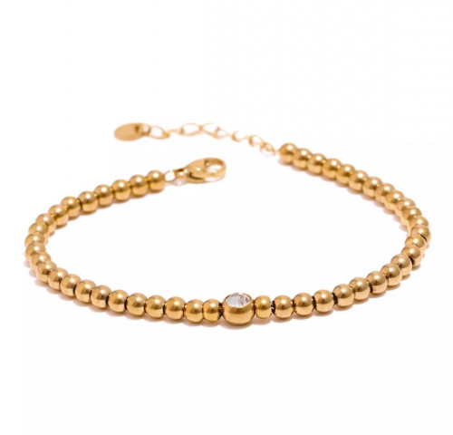 أسوارة ذهبية مزينة بقطعه من السوارفسكي