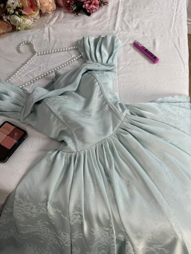 فستان سهرة تيفاني دبل كلوش أنيق