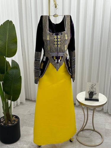 جلابية عسيري يوم التأسيس تطريز كمبيوتر