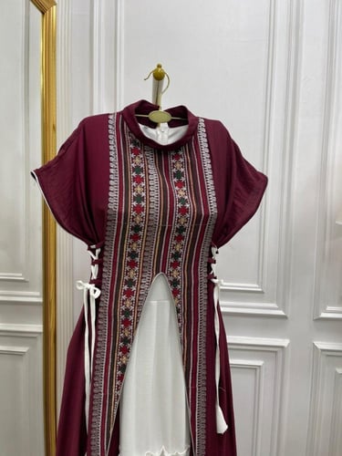 جلابية رمضانية لونين بتفاصيل روعة من كيوتشي