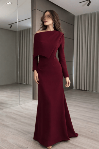 فستان سهرة عودي باربي بتصميم ملكي