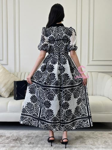 فستان هبة العيد مشجر انيق | Cutecci