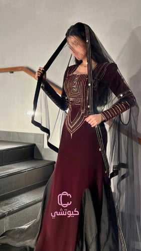 عباية عسيري بتطريز راقي من كيوتشي CUTECCI