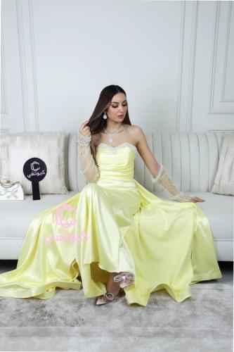 5 أسباب لاختيار فستان سهرة أصفر فخم من كيوتشي