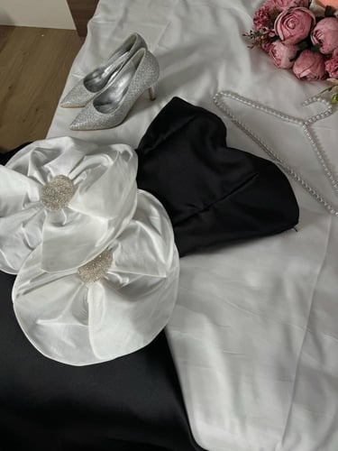 فستان سهرة ميكادو أسود ملكي