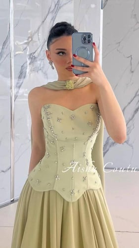 فستان سحر الزيتون | Cutecci