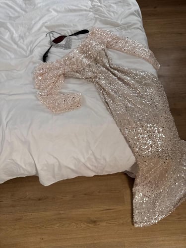 فستان سهرة ترتر راقي ولولو