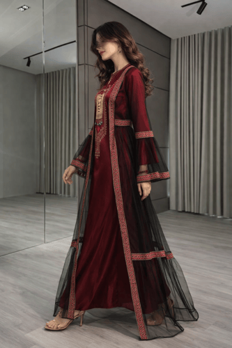 جلابية عسيري انيقة مع بشت تل