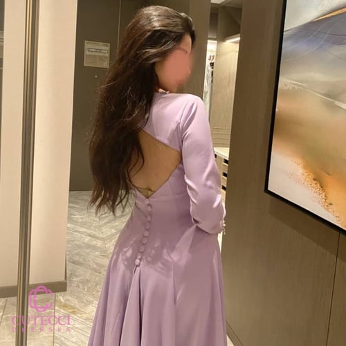 فستان العيد الموف الراقي بتطريز كريستال من كيوتشي...