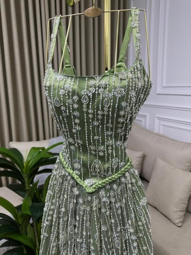 فستان سهرة تفاحي راقي | Cutecci