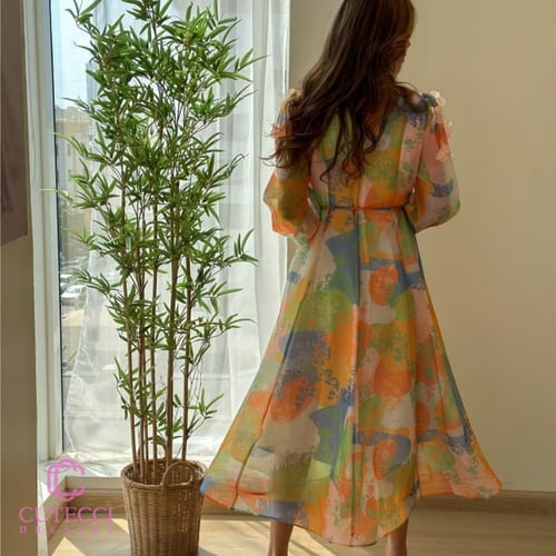 فستان العيد جزار ألوان زاهية | فساتين العيد الملون...