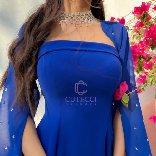 فستان نيلي ناعم توب من كيوتشي CUTECCI – إطلالة فخم...