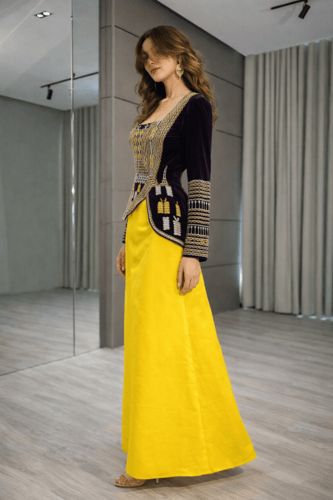 جلابية عسيري يوم التأسيس تطريز كمبيوتر