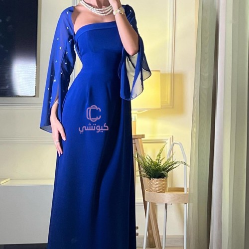 فستان نيلي ناعم توب من كيوتشي CUTECCI – إطلالة فخم...