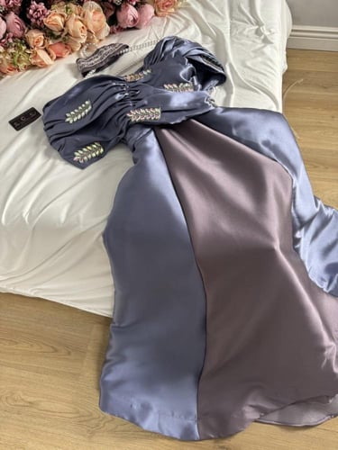 فستان مناسبات لمعة المساء الكحلي