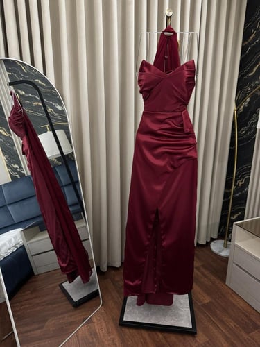 فستان تفتة بشال جورجيت فخم – فساتين سهرة