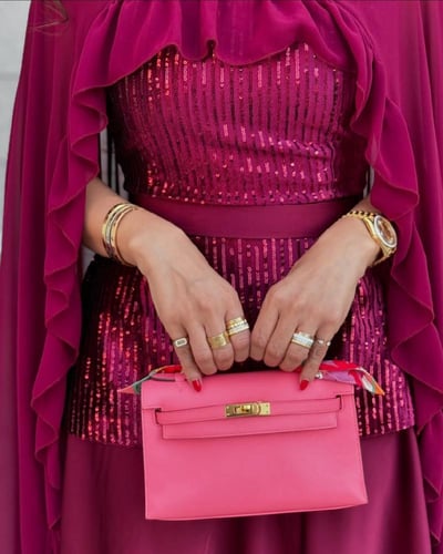 فستان صباحيه العيد برغندي قطعتين | Cutecci