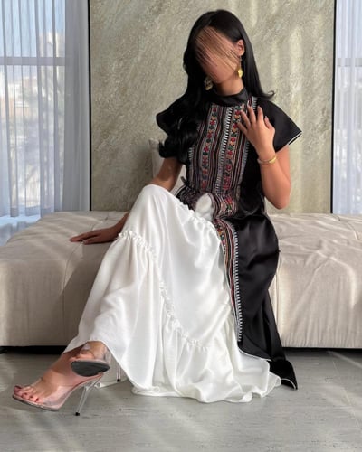 جلابية رمضانية لونين بتفاصيل روعة من كيوتشي