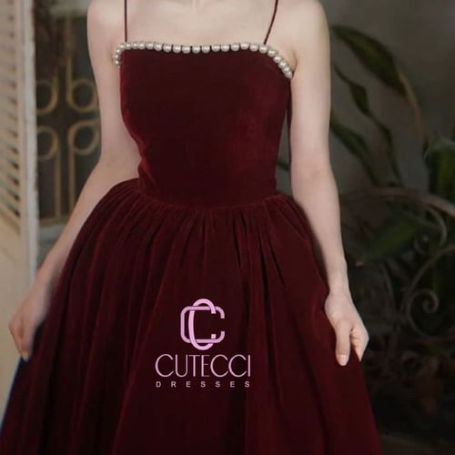 فستان عودي نافش ميدي شتوي من CUTECCI – لمسة شتاء ر...