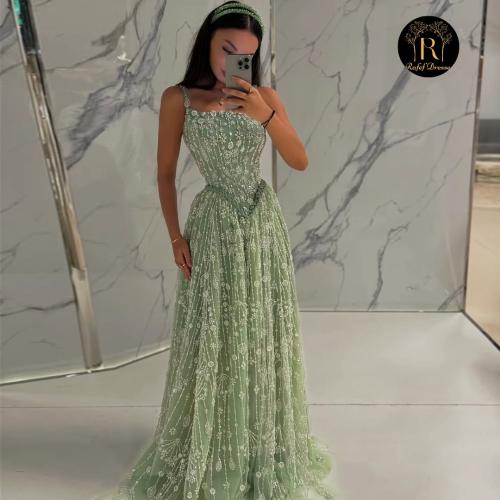 فستان سهرة تفاحي راقي | Cutecci