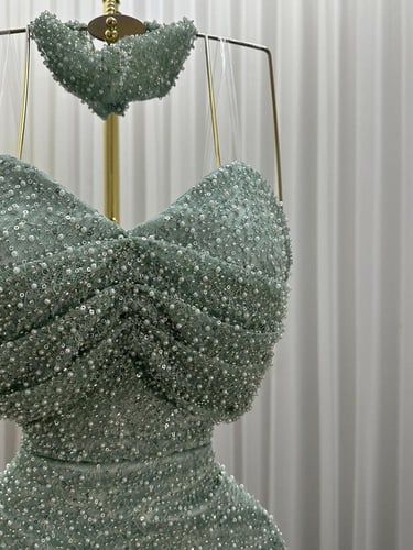 فستان سهرة تيفاني قماش راقي مطرز