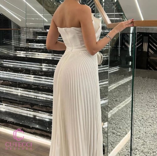 فستان سهرة أوف وايت | 5 مميزات مع CUTECCI