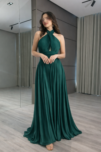 فستان كسرات سهرة ربطة عنق انيق وراقي
